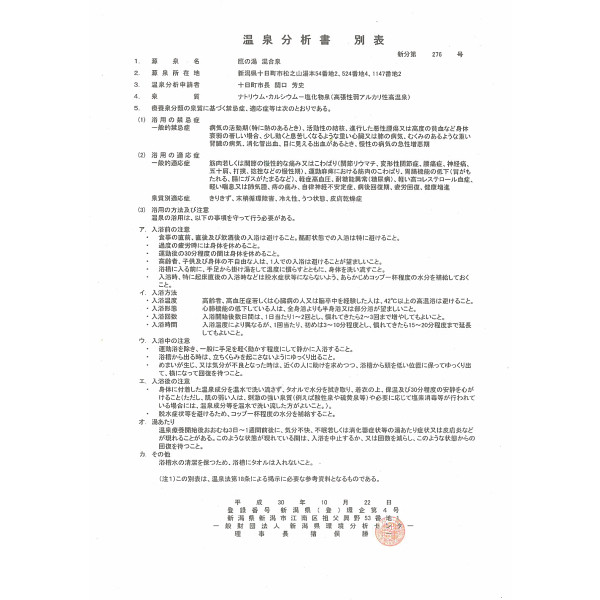 松之山温泉　温泉ギフト　温泉宅配　名湯をご自宅で　（ＢＯＸ２０ｌ）　送料無料のサムネイル画像7