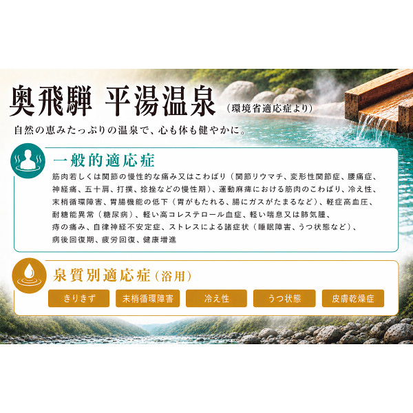 奥飛騨　平湯温泉　温泉ギフト　温泉宅配　名湯をご自宅で　（ＢＯＸ２０ｌ）　送料無のサムネイル画像4