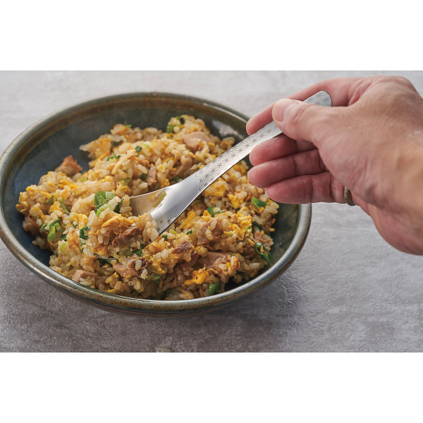 燕熟の技　和柄レンゲスプーン２本セット 麻の葉のサムネイル画像2