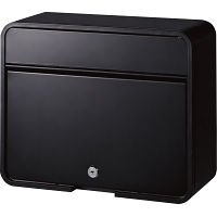 家庭用郵便ポスト（アルファベットシール付） マットブラック 