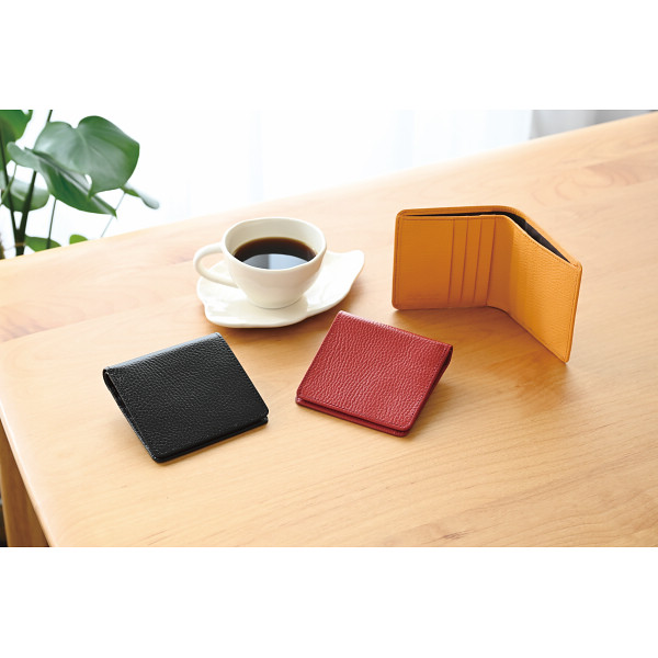 良品工房　日本製牛革薄型財布 キャメのサムネイル画像3