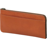良品工房　日本製牛革長財布 ブラウン 