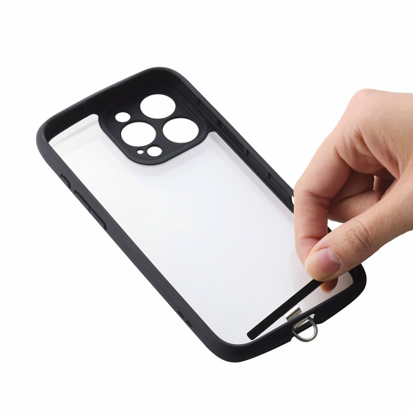 エレコム　スマホ　ストラップホルダー　シート シルバーのサムネイル画像1