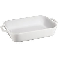 ストウブ　レクタンギュラーディッシュ ホワイト 