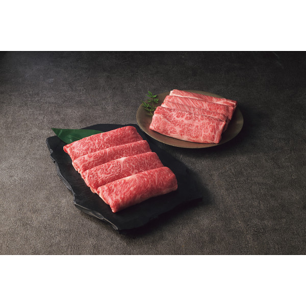 仙台牛　ロース・肩ロース　霜降り食べ比べ　すきしゃぶ用（計６００ｇ）のサムネイル画像1