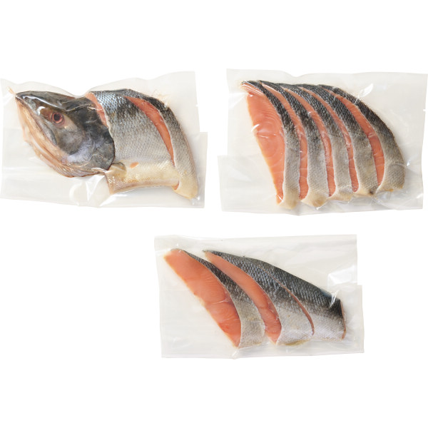 北海道産　熟成新巻鮭半身切身（８００ｇ）のサムネイル画像1