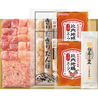 比内地鶏きりたんぽ鍋と佐藤養助稲庭うどんセット（３～４人前）