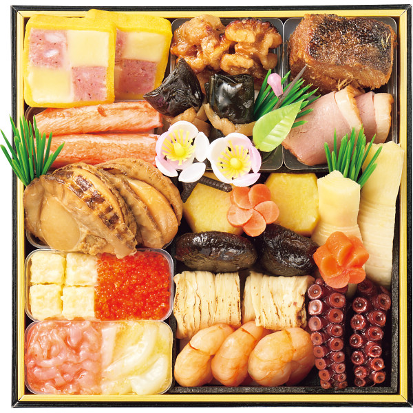 京・料亭わらびの里　和洋料亭おせち二段重のサムネイル画像2
