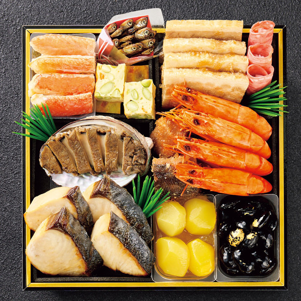京・料亭わらびの里　和洋料亭おせち三段重のサムネイル画像1