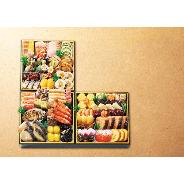 京・料亭わらびの里　和洋料亭おせち三段重のサムネイル画像4