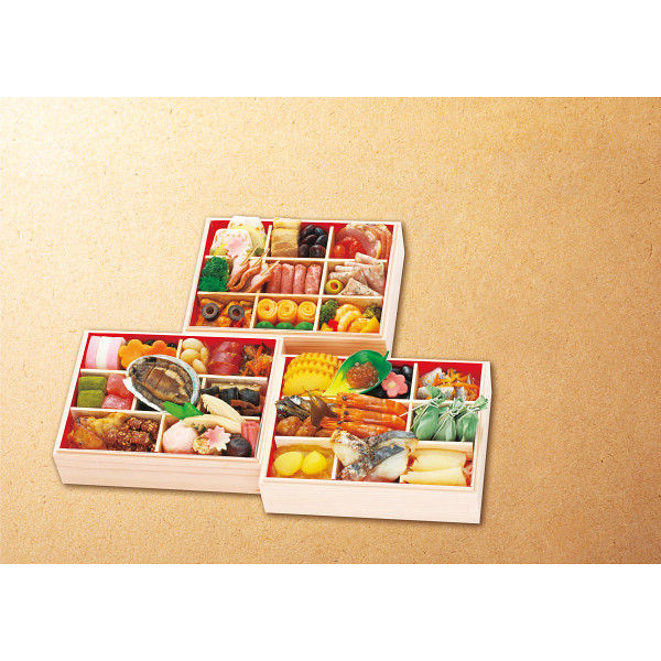 京都　日本料理店　『一献うえ原』　監修　和風おせち「鞍馬」三段重のサムネイル画像4