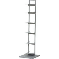 ブックタワーシェルフ グレー 