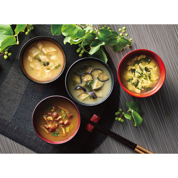 フリーズドライおみそ汁＆たまごスープ（計１２食）のサムネイル画像1